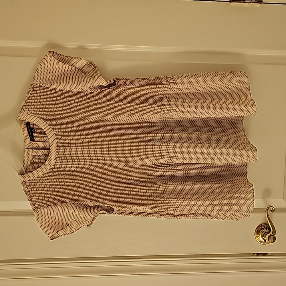 Flowy polka dot blouse